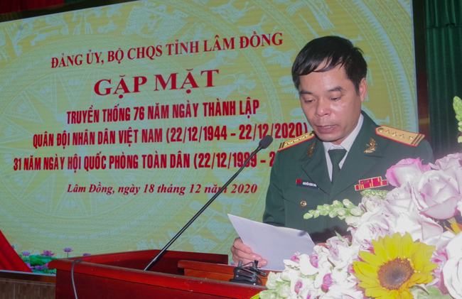 Gặp mặt truyền thống nhân ngày thành lập Quân đội Nhân dân Việt Nam