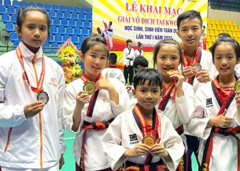 Khối Tiểu học tỉnh Lâm Đồng về nhì toàn đoàn tại Giải Taekwondo học sinh, sinh viên toàn quốc