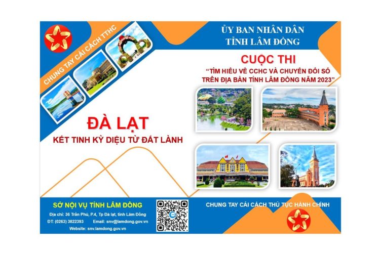 Cuộc thi trực tuyến “Tìm hiểu về CCHC và Chuyển đổi số trên địa bàn tỉnh Lâm Đồng” năm 2023