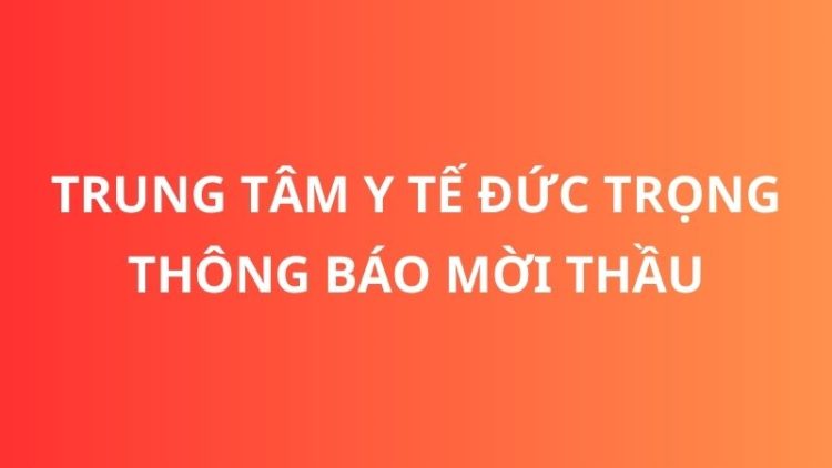 THÔNG BÁO: Mời chào giá hóa chất tổng hợp năm 2024