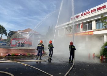 Diễn Tập Phòng Cháy Chữa Cháy và Cứu Nạn, Cứu Hộ Tại Trung Tâm Y Tế Huyện Đức Trọng năm 2024
